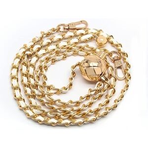 47" White & Gold Adjustable Converter Bag Chain